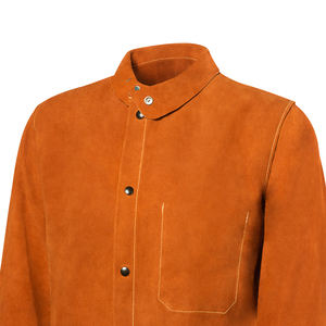 Chaqueta de Soldador de Cuero Vacuno de Primera Calidad, Ropa Protectora para Soldadura, Bomberos, Seguridad Industrial, Trajes de Trabajo - Product Image 5