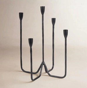 Iron <b>Candelabra</b> Five Arm Candle Holder Customized Shape Home Decoration Durable At Best Price - Product Image 2