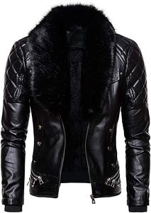 Blouson de moto SASPORTS LEAGUE pour homme, imperméable, coupe-vent en PU, avec doublure amovible, protection dorsale, pour la course et la conduite, anti-chute - Product Image 6