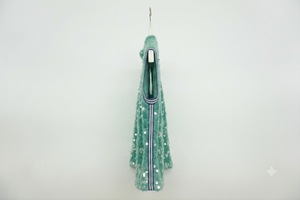 Top Corto Verde con Lentejuelas para Fiesta, sin Mangas, Estilo Halter, con Cintura Natural y Silueta en A para Mujer, Personalizado OEM - Product Image 3
