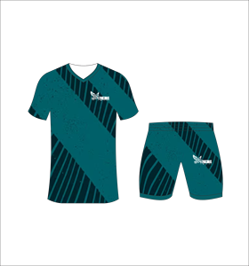 ชุดเสื้อฟุตบอลและกางเกงขาสั้นแบบซับเหงื่อ รุ่น Ferocious Sublimated สำหรับผู้ชาย คอวี ระบายอากาศได้ดี เหมาะกับทุกฤดูกาล ลายพิมพ์ลายทาง - Product Image 3