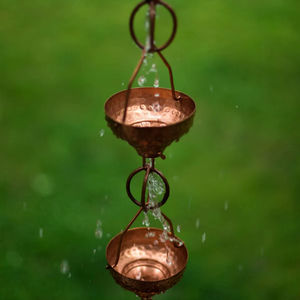 Cadena de Lluvia Minimalista de Cobre, Diseño Simple y Elegante para Drenaje de Agua de Lluvia, para Arquitectura Exterior Contemporánea - Product Image 1