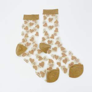 Chaussettes transparentes pour femmes Heartful Love - Product Image 1