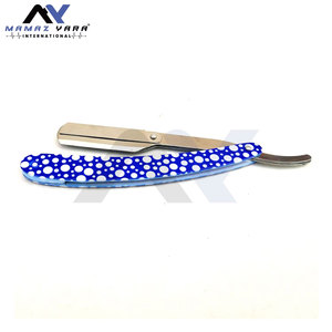 Manual Single Blade Barber Razors Blade Shaving Knife <b>Men</b> Grooming Professional Straight Razor Shaving Cut Throat Custom Print - Product Image 4