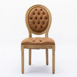 Set di 2 Sedie da Pranzo in Stile Francese con Telaio in Legno Massello - Product Image 2