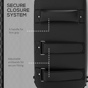 Scudo da Colpo Rosso da 16,5 Pollici per Muay Thai, Pad da Pugilato per Arti Marziali, Karate, Kickboxing, MMA - Unità Singola - Product Image 5