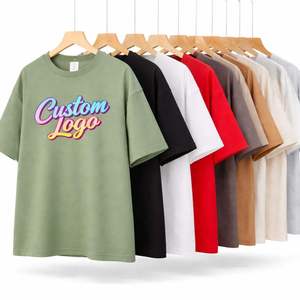 เสื้อยืดโอเวอร์ไซส์โลโก้สั่งทำ ผู้ผลิตเสื้อยืดผ้าคอตตอนหนานุ่มทรงหลวม สไตล์สตรีทแวร์ สำหรับผู้ชายและผู้หญิง - Product Image 3