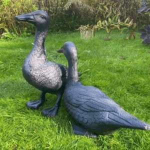 Ensembles de canards artisanaux en fonte, sculptures et ornements de jardin anciens, prix abordable - Product Image 3