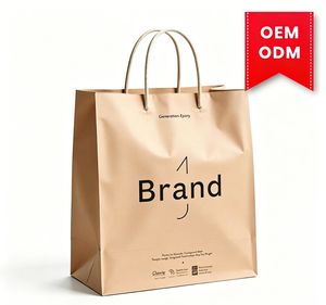ถุงกระดาษคราฟท์แบบกำหนดเอง ดีไซน์พับได้ รับผลิตแบบ OEM ODM โซลูชั่นบรรจุภัณฑ์ขายส่ง - Product Image 1