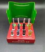 Kit de collecteur osseux dentaire réutilisable de qualité supérieure, instruments chirurgicaux en acier inoxydable allemand, fraises à os et grattoir osseux pour implants