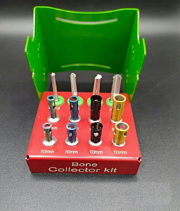 Kit de collecteur osseux dentaire réutilisable de qualité supérieure, instruments chirurgicaux en acier inoxydable allemand, fraises à os et grattoir osseux pour implants - Product Image 4