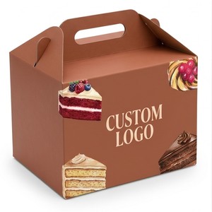 Boîte auto-élevante en papier kraft avec logo personnalisé, forme rectangulaire, impression quadricolore, emballage alimentaire - Product Image 3