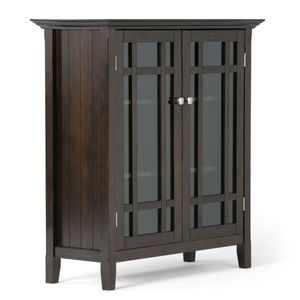 Mobiletto portaoggetti Bedford Dark Tobacco Brown di medie dimensioni per soggiorno - Product Image 1