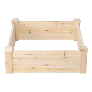 Cesto pensile in legno da terra 61x61x20cm per piante e accessori - Product Image 3