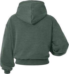 Premium Heavyweight Acid Wash Cropped Hoodie with Custom 3D Embroidery and Private Labels hoodies fashion sweatshirt hooded - Product Image 2