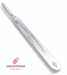 <b>Scalpel</b> <b>Blade</b> Handle #4 Standard Stainless Steel Surgical Knife Handle Reusable Autoclavable Medical Instrument - Product Image 1