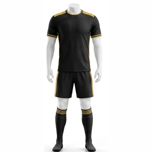 Uniformes de football personnalisés de couleur unie, service OEM, uniformes de football sur mesure, uniformes unisexes respirants et imprimés, conçus sur mesure - Product Image 1