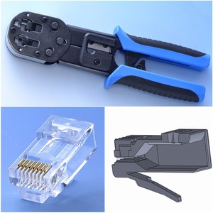 High-Efficiency <b>RJ45</b> Crimp <b>Tool</b> for Quick and Secure Ethernet Wiring - Product Image 3