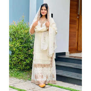 Hermoso conjunto de ropa de fiesta para mujer con parte superior y parte inferior elegante Dupatta incluida - Product Image 3
