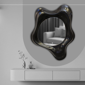 Améliorez votre intérieur avec ce miroir à cadre recouvert de PU de qualité supérieure, conçu pour une élégance moderne et une durabilité accrue. - Product Image 4