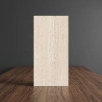 Travertino Mint 60x120 Carrelage de porcelaine aspect marbre émaillé poli de luxe pour le sol du salon Carrelages de sol en céramique