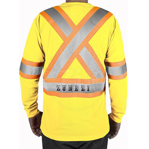 Chemises de sécurité réfléchissantes FR à logo personnalisé, légères, imperméables, LED, haute visibilité, classe 1 ANSI/EN ISO, pour usage extérieur, marque privée - Product Image 4