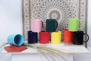 แก้วเซรามิกเคลือบสำหรับงานซับลิเมชั่น - ขนาด 11 ออนซ์ เคลือบเงาอย่างดี ใช้กับไมโครเวฟและเครื่องล้างจานได้ พร้อมหูจับตามหลักสรีรศาสตร์และผิวมันเงา - Product Image 5