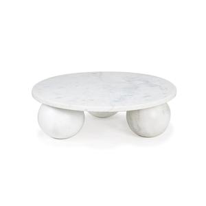 Stylish New White Marble Round <b>Tray</b> for Home Decor Luxury Serving Display <b>Tray</b> for <b>Kitchen</b> Dining Room Dishes & Plates - Product Image 1