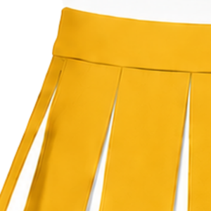 Manufacturer <b>Gold</b> <b>Pleated</b> Cheer <b>Skirt</b> Women Athletic Dance Costume Team Uniform Performance Clothing With Stylish Design - Product Image 3