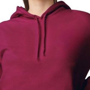 Sweat-shirt à capuche en polaire mi-lourd pour adulte avec cordon de serrage, poche kangourou, manches longues, poignets côtelés et coupe décontractée confortable - Product Image 3
