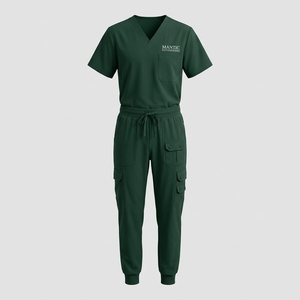 High Quality Wholesale Hygroscopic and Perspiratory V-neck Breathable and Comfortable Leisure Pet Clinic Dentist Nurse <b>Scrub</b> <b>Set</b> - Product Image 1