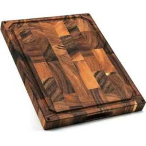 Acacia Wood Chopping Block Leather Hanging Loop Natural Serving Platter Light Weight Anti-Slip Dishwasher Safe Cheese Fruit - Product Image 3