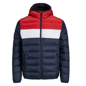 Best Selling Pakistan Manufacturer <b>Winter</b> Long Sleeve Breathable Good Quality Hooded Stand Collar Puffer <b>Jacket</b> Front Logo - Product Image 5