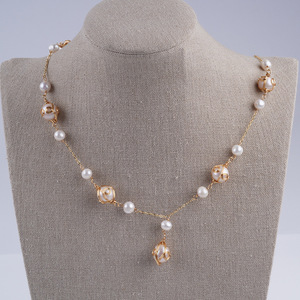 Collier de perles d'eau douce naturelles haut de gamme, polyvalent, long, avec chaîne de clavicule, élégant et stylé - Product Image 3