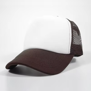 Gorras de camionero negras de malla con espuma, personalizables al por mayor con logo, a la moda - Product Image 2