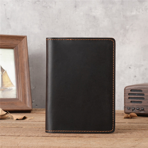 Porta Pasaportes de Cuero Genuino, Cartera Delgada Minimalista, Estuche de Viaje de 7 Pulgadas para Pasaporte sin Cierre - Product Image 2