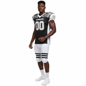 เสื้อฟุตบอลอเมริกันแบบยูนิเซ็กซ์ โพลีเอสเตอร์ 100% ระบายอากาศได้ดี ไซส์ใหญ่ แขนสั้น ป้องกันแบคทีเรีย แห้งเร็ว คุณภาพสูง ผ่านการควบคุมคุณภาพอย่างมืออาชีพ - Product Image 2