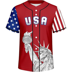 Camisetas de béisbol para hombre, las más vendidas, ropa deportiva y de moda, antiencogimiento, transpirables, con estampado personalizado de la bandera del equipo. - Product Image 1