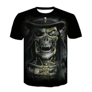 Camiseta de Hombre con Diseño Propio 2026, Camiseta Deportiva Personalizada con Estampado de Sublimación 3D de Guerrero con Pistola - Product Image 3