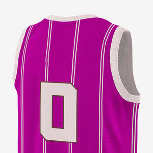 Camiseta de Baloncesto Personalizada sin Mangas, Camiseta Deportiva con Rayas, Uniforme de Equipo, Nombre y Número Personalizados, Ropa Deportiva al por Mayor - Product Image 3