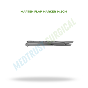 Marqueur à rabat Marten 14,5 cm, instrument de chirurgie plastique pour le marquage cutané chirurgical, utilisation de précision - Product Image 2