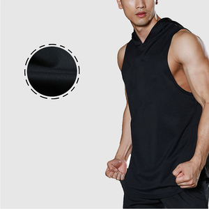 <b>Men's</b> Solid <b>Black</b> <b>Tie</b>-Dyed O-Neck Knitted Sleeveless Tank Top Breathable Quick Dry Casual Wear 100% Polyester - Product Image 5