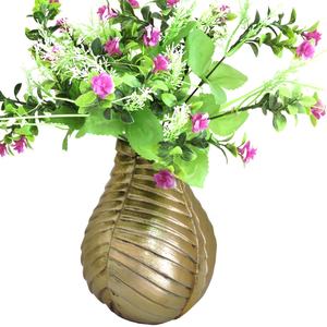 แจกันดอกไม้ทำด้วยมือทำจากเหล็กและอลูมิเนียม2ชุดสำหรับตกแต่งโต๊ะในบ้านร้านอาหารหรือโรงแรม - Product Image 5