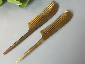 Artesanías Naturales, Cuidado Personal y Limpieza del Hogar, Cuidado y Peinado del Cabello, Herramientas de Peinado, Peine de Cuerno de Vaca Hecho a Mano de la Mejor Calidad - Product Image 5
