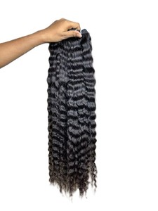 Extensions de cheveux humains bouclés style Kinky Curl, tissage noir bouclé à enrouler (Style 1) - Product Image 3