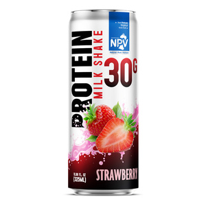 Blueberry <b>Protein</b> Milk Shake Ready Drink Natural Sugar Fruit Juice Beverage NPV Brand 30g 325ml Canned OEM ODM Private Label 12 - Product Image 4