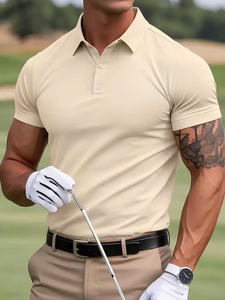 Polos de golf de sport pour hommes Vêtements de golf respirants et secs pour le sport Support OEM/ODM du Vietnam - Product Image 4