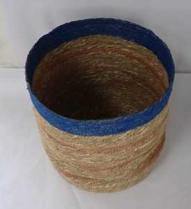 Panier de rangement rond en corde de jonc de mer très demandé avec couvercle, écologique, pour linge sale, en rotin, pour la maison et la chambre - Product Image 4