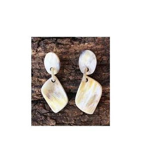 Beautiful Natural Horn <b>Earrings</b> with Natural Shape for Women Eco-Friendly Handmade Modern Fashion Jewelry From India - Product Image 2