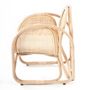 Fauteuil en rotin pour chambre d'enfant, adorable canapé de taille enfant, coussin moelleux pour chambre et salle de jeux - Product Image 3